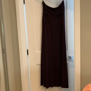 Ann Taylor plum evening gown with cover up .